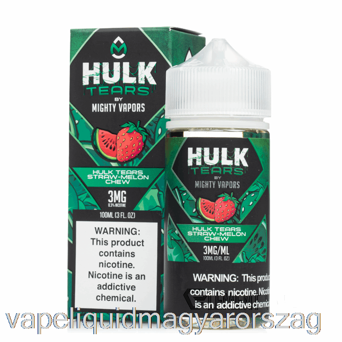 Hulk Tears Straw Melon Chew - Hulk Tears - 100ml 6mg Vape Pen